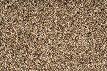 Full frame hemp seed photo for background