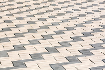 Fototapeta premium tiled mosaic concrete pavement