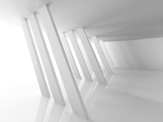 Obraz premium Abstract Modern White Architecture Background