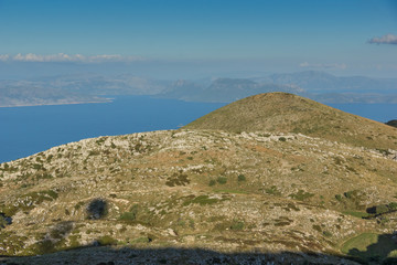 Fototapeta na wymiar Amazing landscape of Mountain of Lefkada, Ionian Islands, Greece