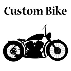 Fototapeta na wymiar custom bike