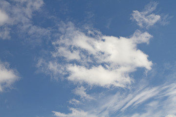 Blue sky with cloud