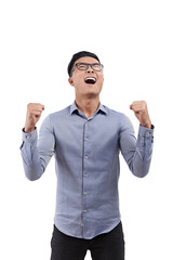 Successful asian man