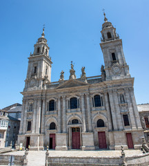 Fototapeta na wymiar Catedral de Santa María de Lugo Galicien (Galicia) Spanien (España) Costa da Morte 