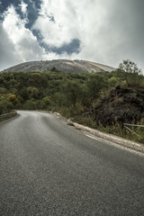 Fototapeta premium Road to Mt Vesuvius