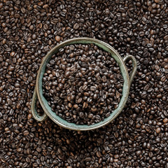 Bowl with coffee beans