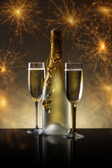 Champagne bottle © Grafvision