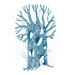 Magic Tree and hares.