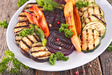 grilled vegetable, barbecue