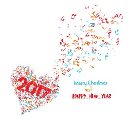 merry christmas and happy new year 2017 musical is my soul