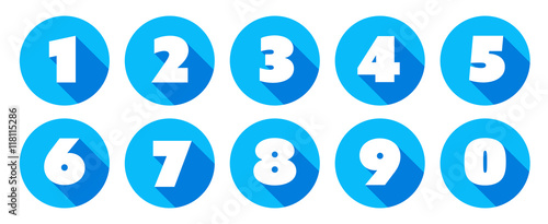 free clip art numbers in circles - photo #45
