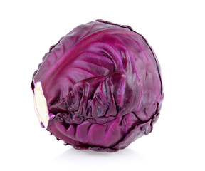 Obraz premium Purple cabbage isolated on white background