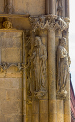Religious architectural details in a church