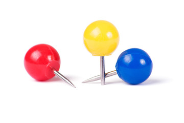 Drawing pins ball in different colors