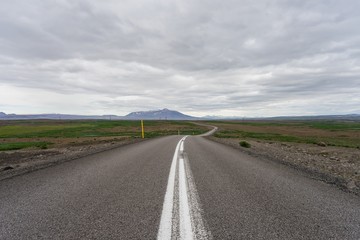 Fototapeta na wymiar Lonely roads of Iceland