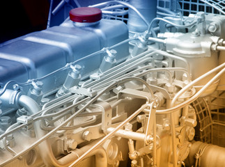 Automobile engine detail