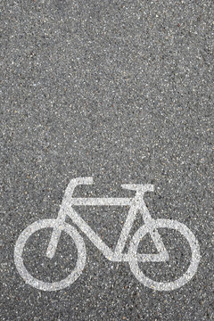 Radweg Fahrrad fahren Rad Fahrradweg Straße Verkehr Textfreirau