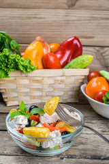 Fresh Vegetable Salad in Bowl