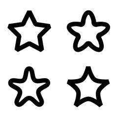 gwiazdy zestaw ikon