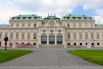 Fototapeta na wymiar Belvedere Palace, Vienna