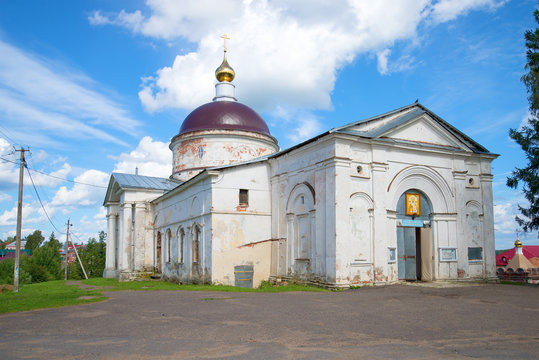The St. Nicholas Cathedral July afternoon. Myshkin, Russia