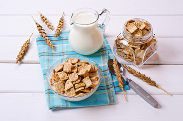 Cereal flakes for breakfast