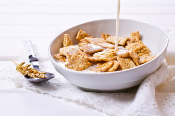 Cereal flakes for breakfast