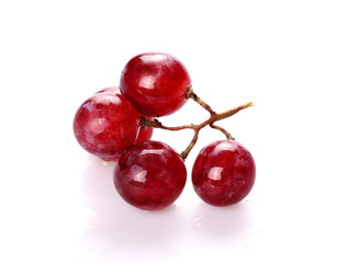 red grape isolated on white