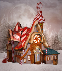 Fantasy gingerbread house