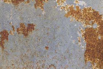 Texture (background) old iron covered with rust