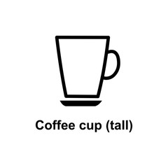 tall coffee cup icon