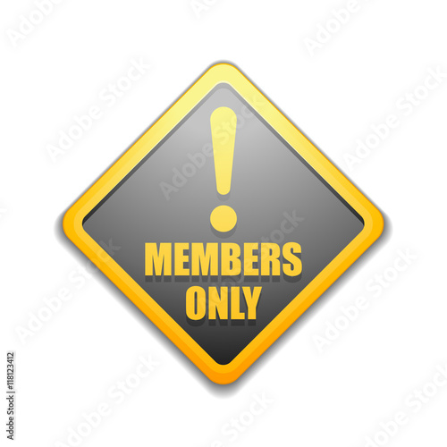 "Members Only sign" Stock image and royaltyfree vector files on