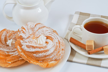 Sweets for Breakfast -white still life.
