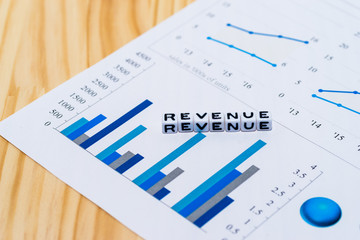 REVENUE on graphs and charts
