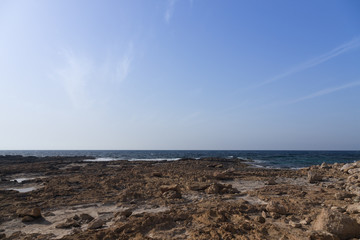 Beautiful sea landscape on a Cyprus