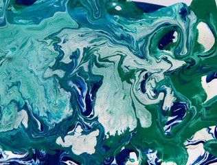 Panele Szklane Podświetlane  Marbled blue abstract background. Liquid marble pattern. Marbling acrylic texture