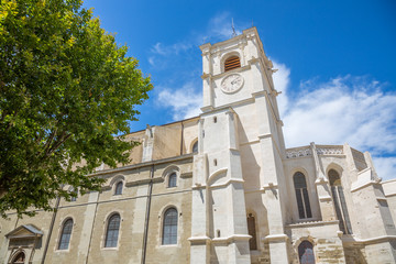 Fototapeta na wymiar Collégiale Notre-Dame-des-Anges de L'Isle-sur-la-Sorgue