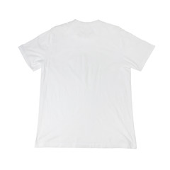 White T-Shirt Isolated on white background (back view)