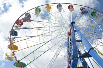 Ferris wheel in an amusement park