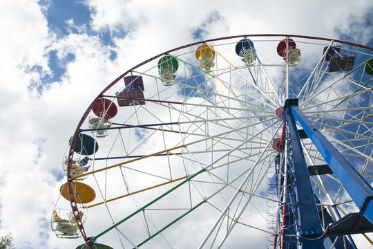 Ferris wheel in an amusement park
