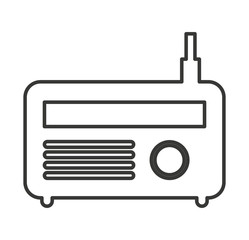 radio antena silhouette icon