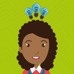 child student idea icon