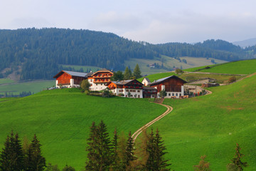 Fototapeta na wymiar Typical mountain landscape in the Dolomites