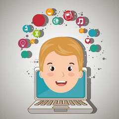 student laptop idea school