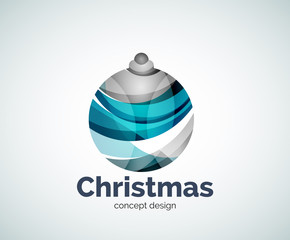 Fototapeta premium Vector Christmas ball logo template
