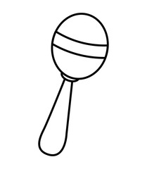 maracas instrument tropical isolated icon