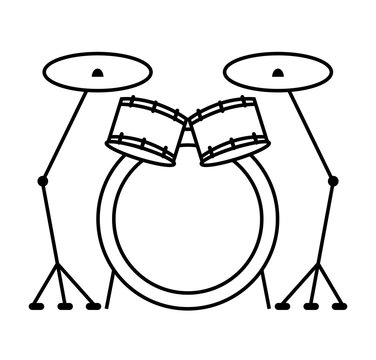 drumps music instrument isolated