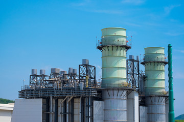 Combine cycle power plant with clear sky