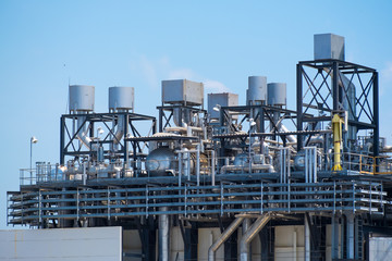 Combine cycle power plant with clear sky