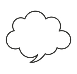 speech bubble isolated icon